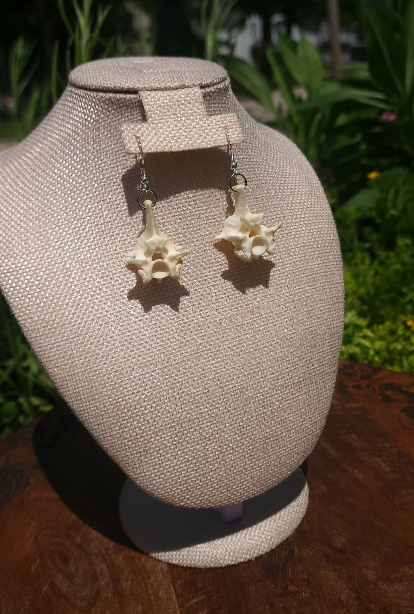 Blood Python Vertebrae Earrings