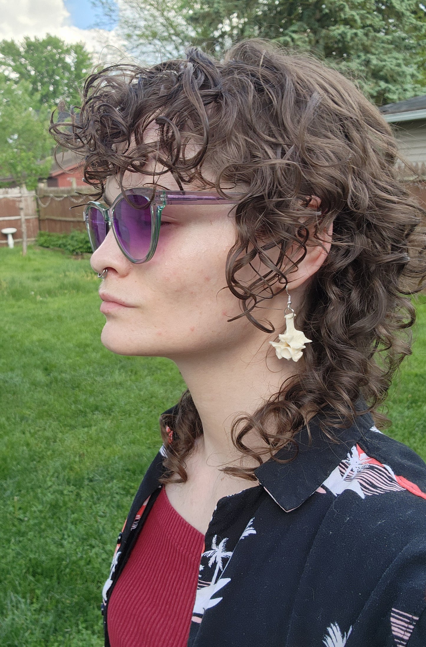 Blood Python Vertebrae Earrings