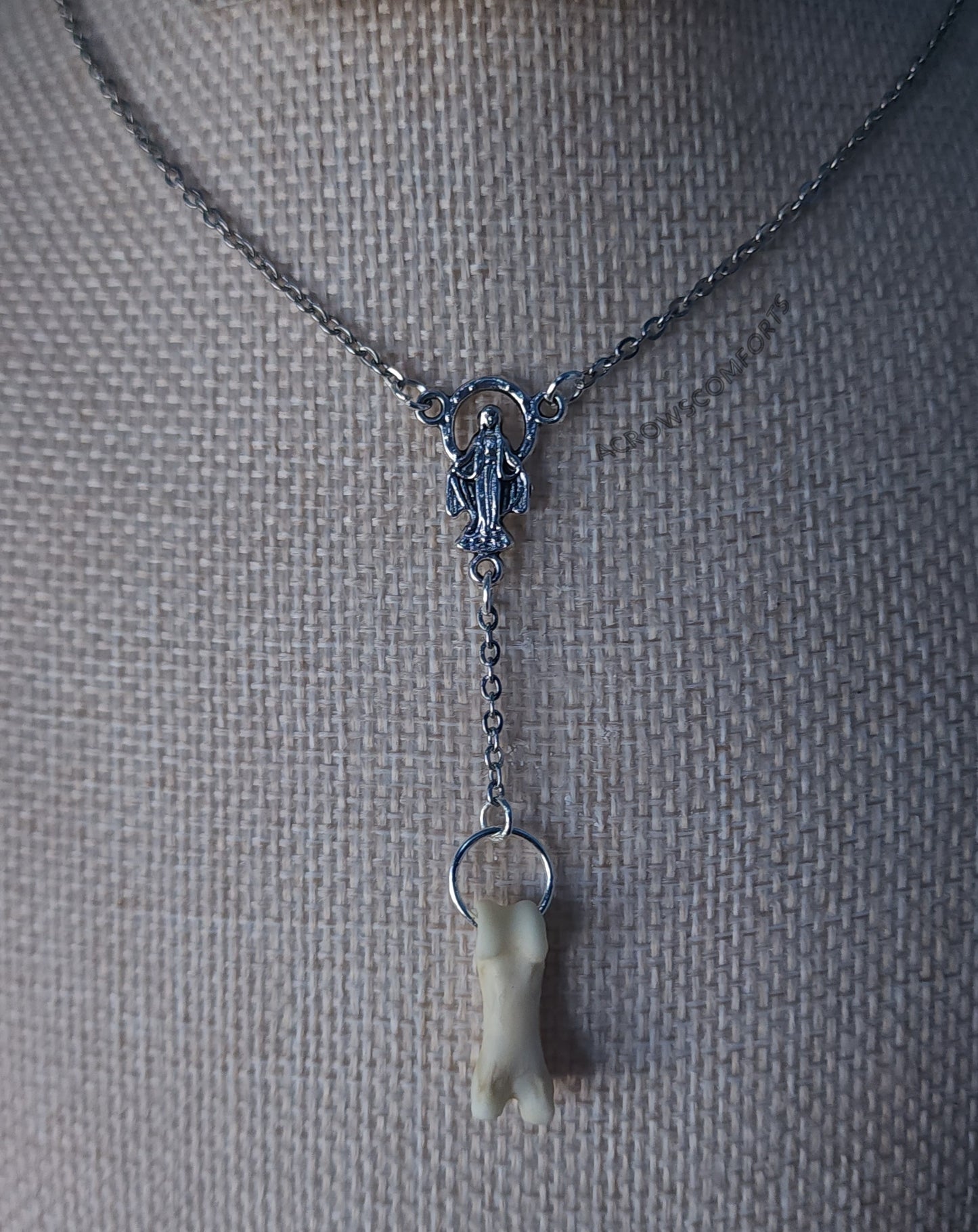 Coyote Toe Rosary Necklace
