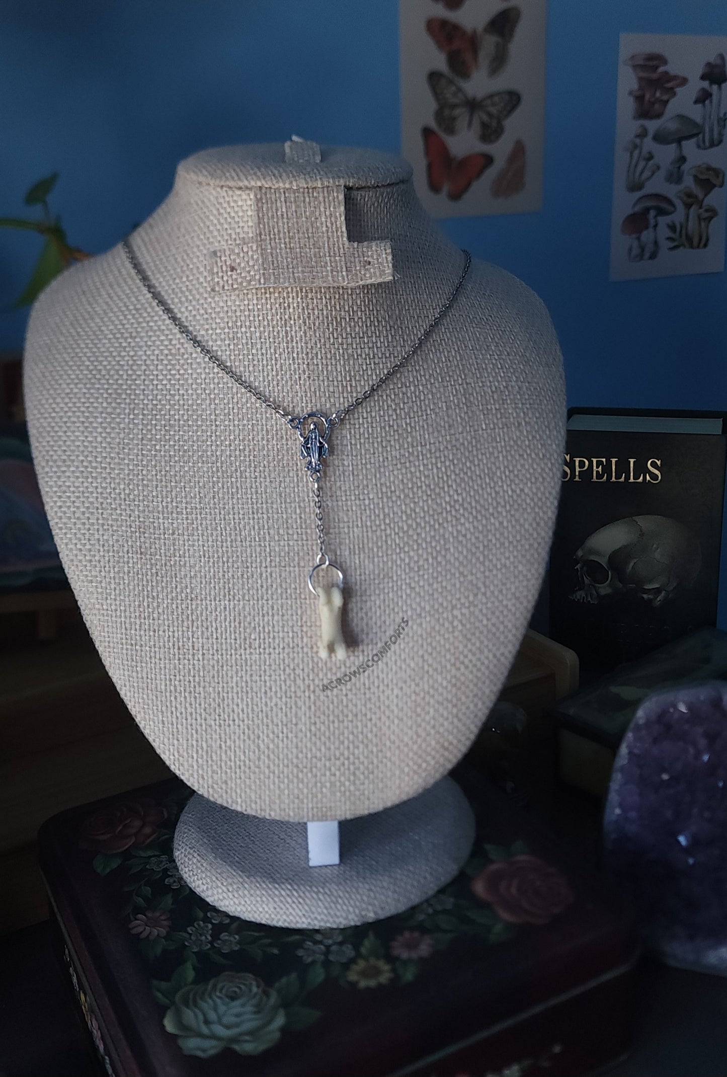 Coyote Toe Rosary Necklace