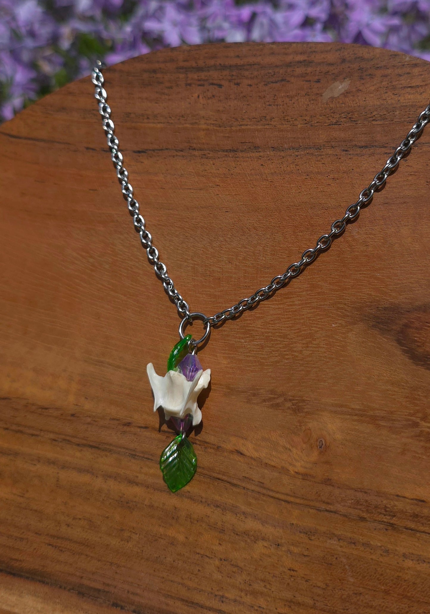 Leafy Mink Necklace