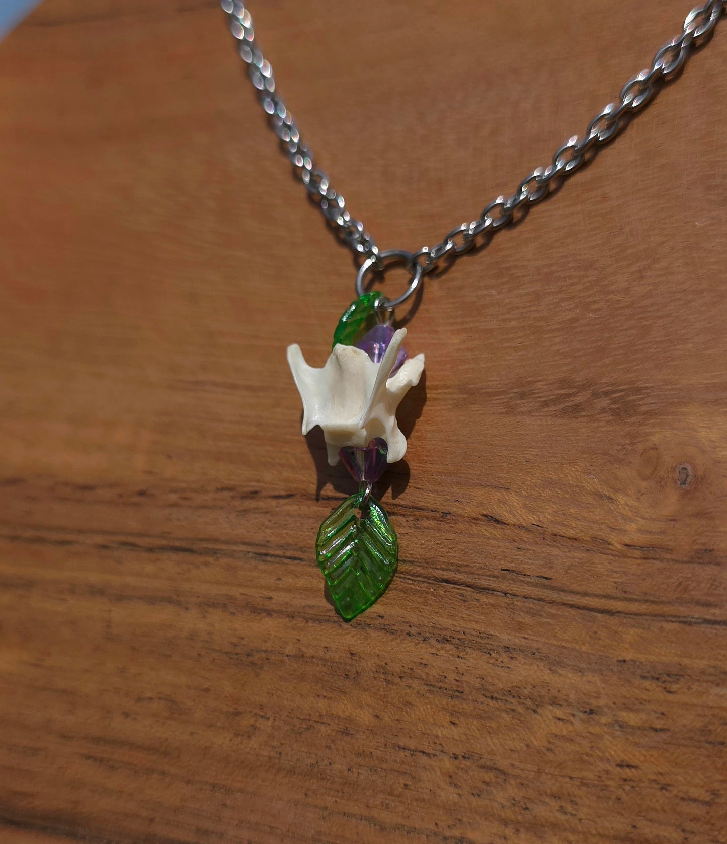 Leafy Mink Necklace
