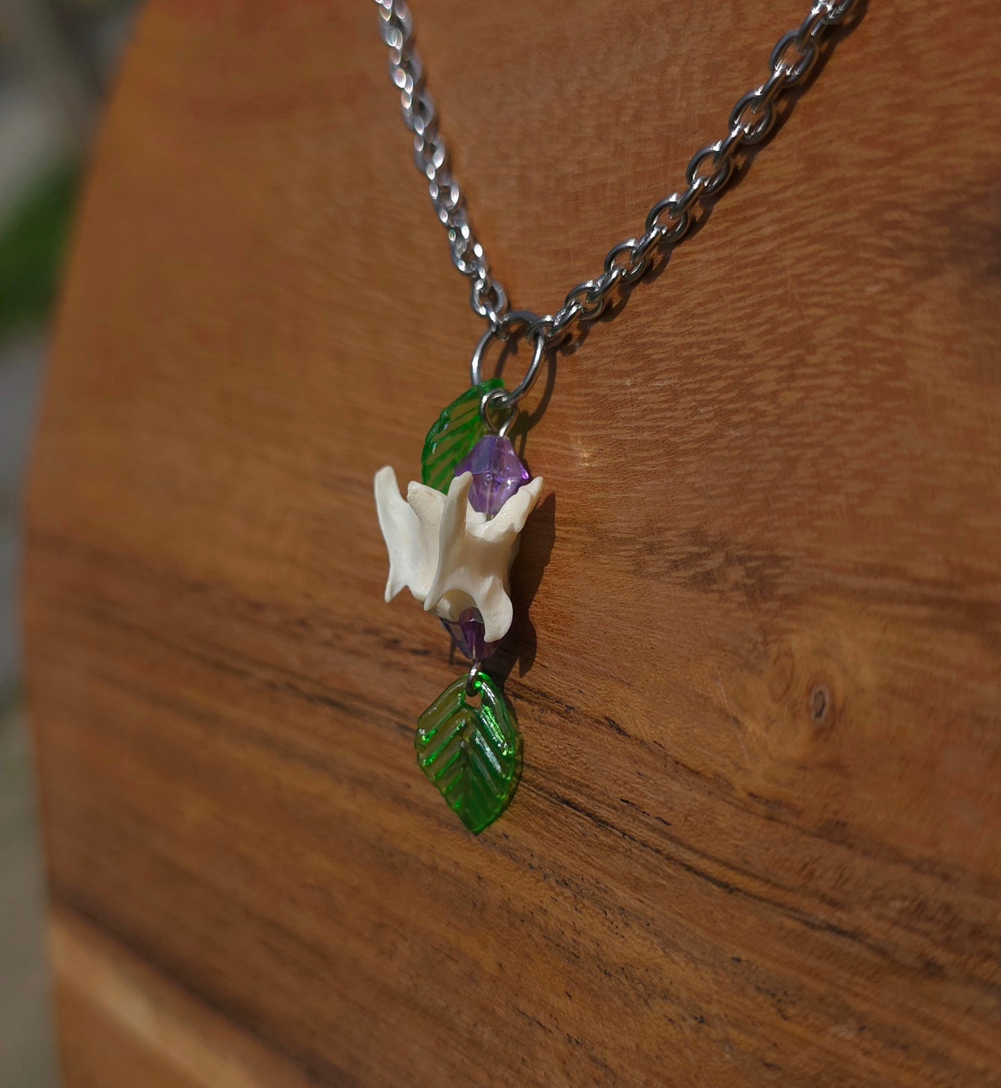 Leafy Mink Necklace