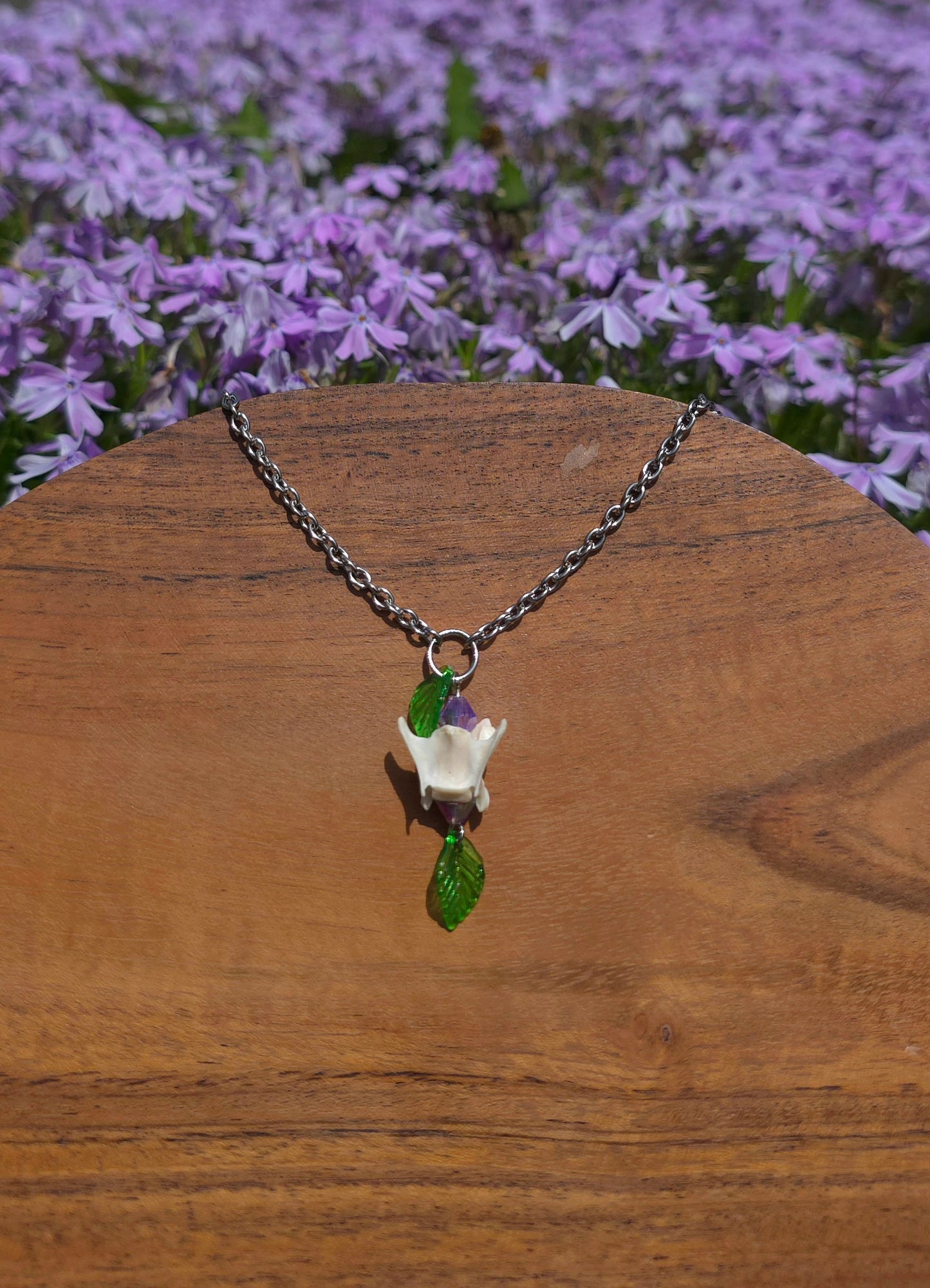 Leafy Mink Necklace
