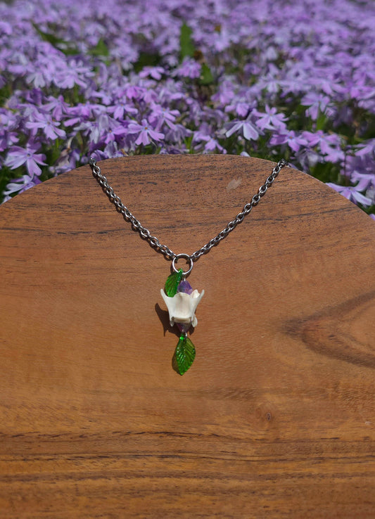 Leafy Mink Necklace