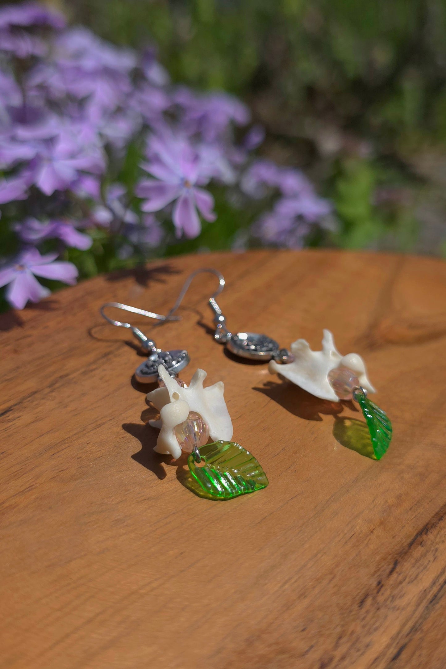 Flower Mink Necklace & Earring Set