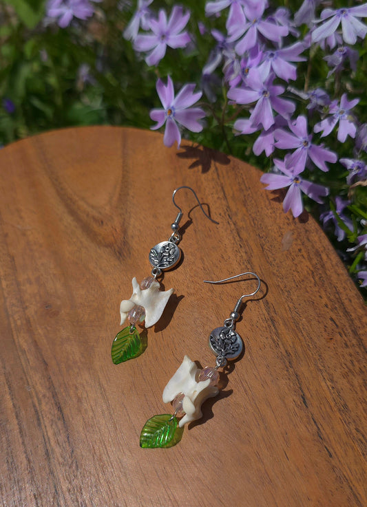 Leafy Mink Earrings